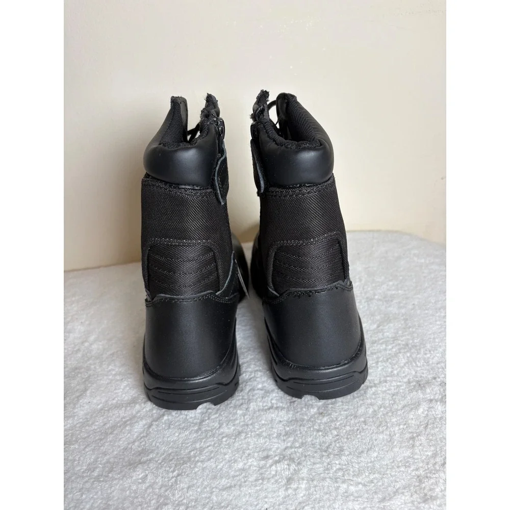 Thowi Tactical Military Boots Mens Black Side Zip Combat Work Boots New size 11